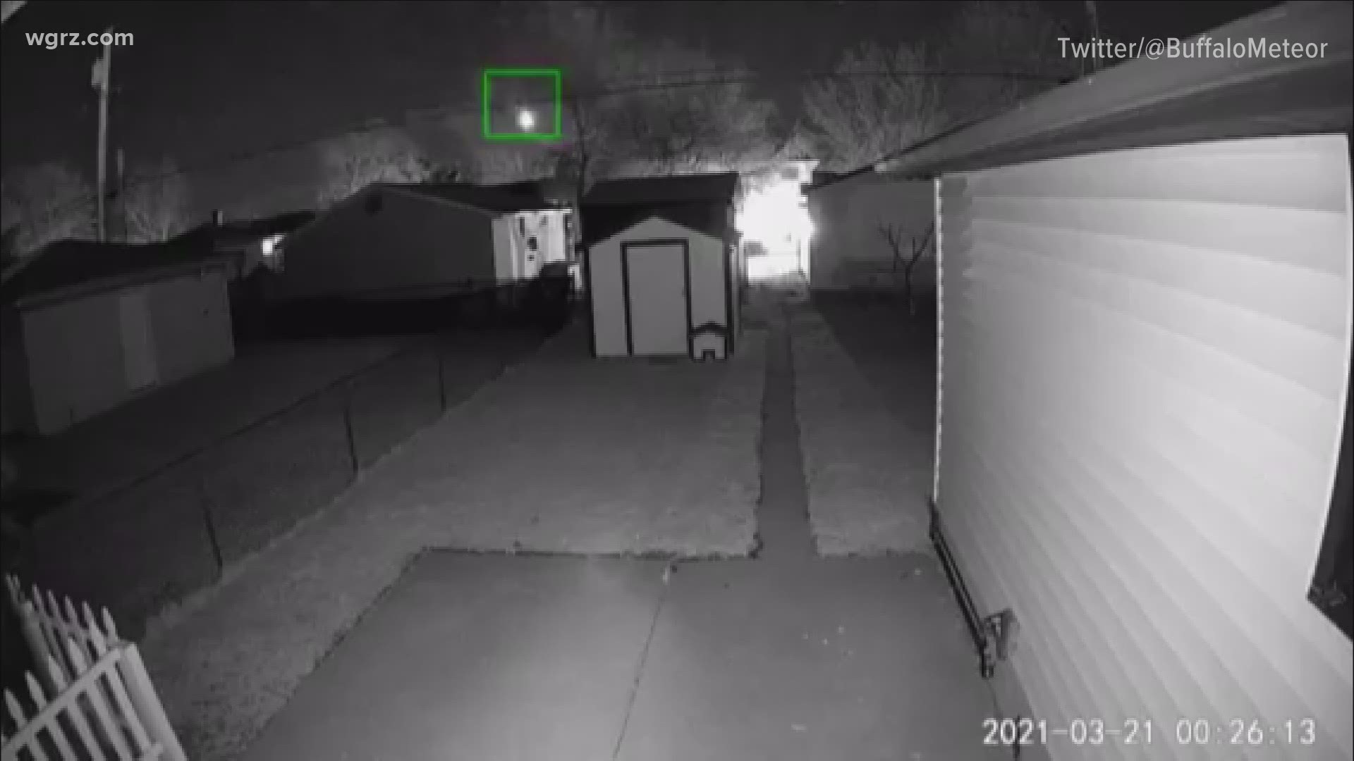 A reported meteor lit up the sky across the east coast this morning just after midnight. This video is from Julie, in Cheektowaga, who caught the streak of light.