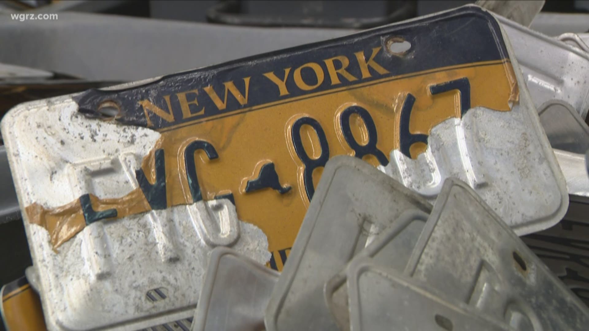 to ban the state D-M-V from requiring a fee when people need to get a new plate... because of a design change.