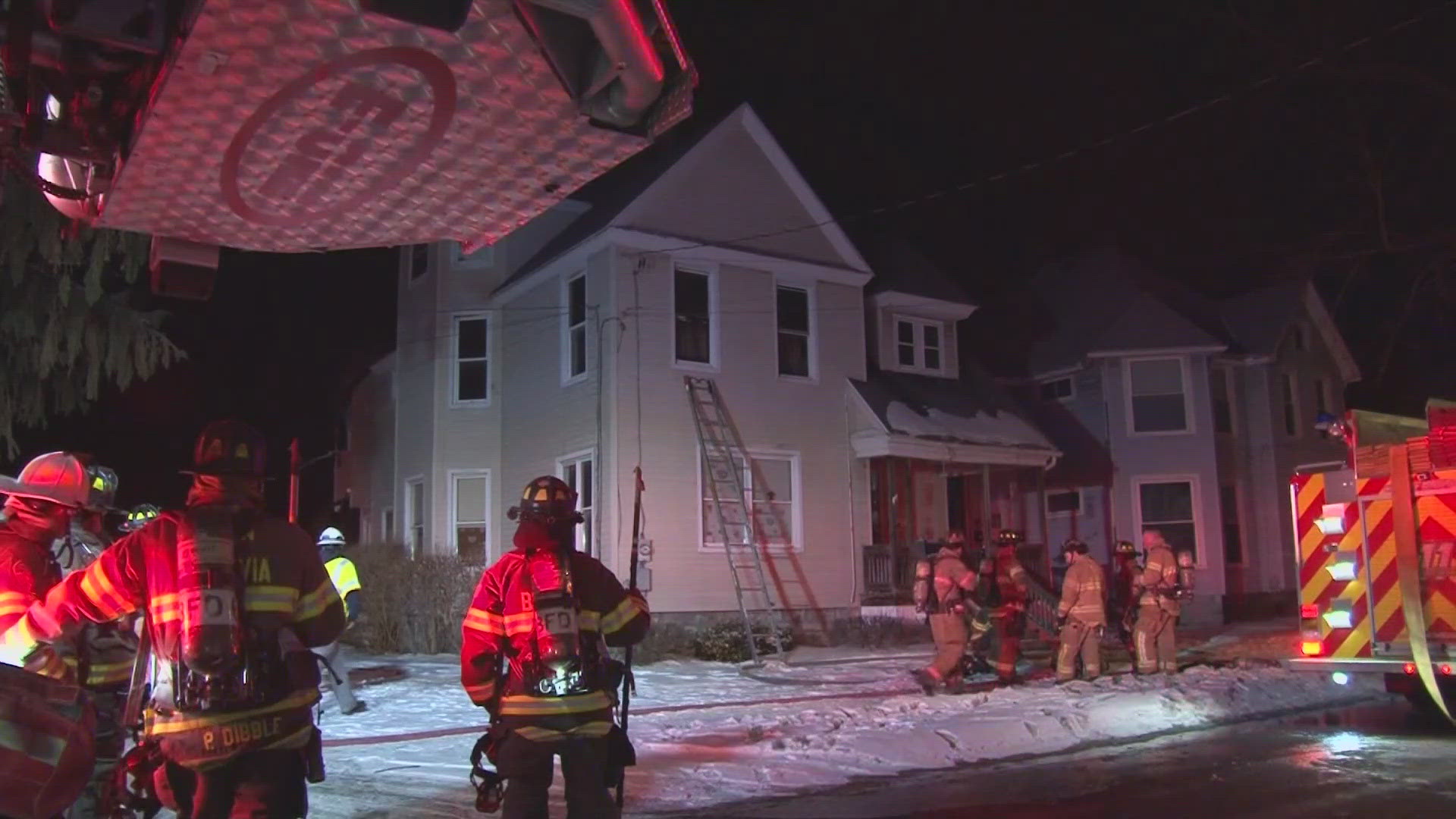 Police confirm there were no parents in the home when the fire broke out