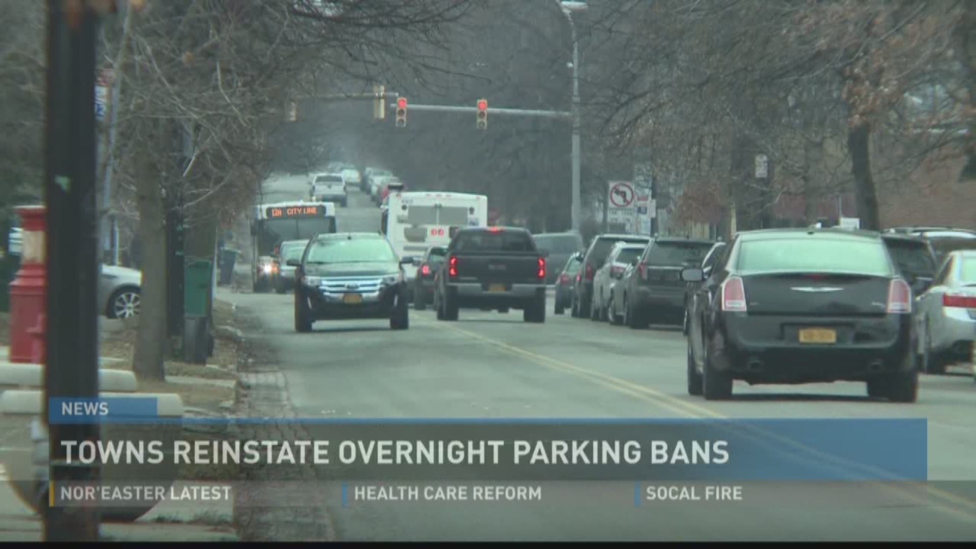 Towns reinstate overnight parking bans