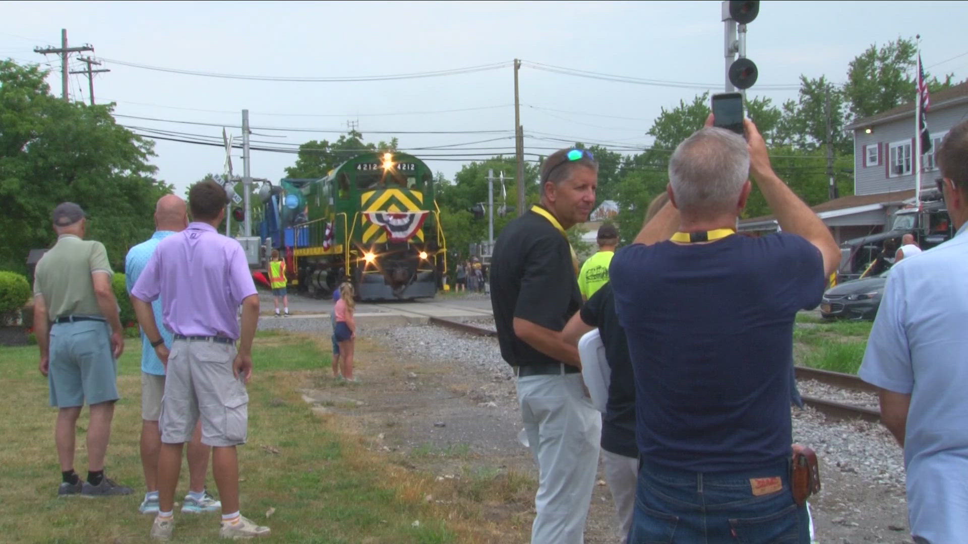 The Erie County Fair welcomed the James E. Strates Midway Fair Train for its final year on Thursday.