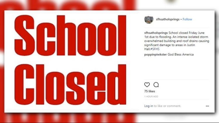 St. Francis High School Closed Friday Due to Flooding
