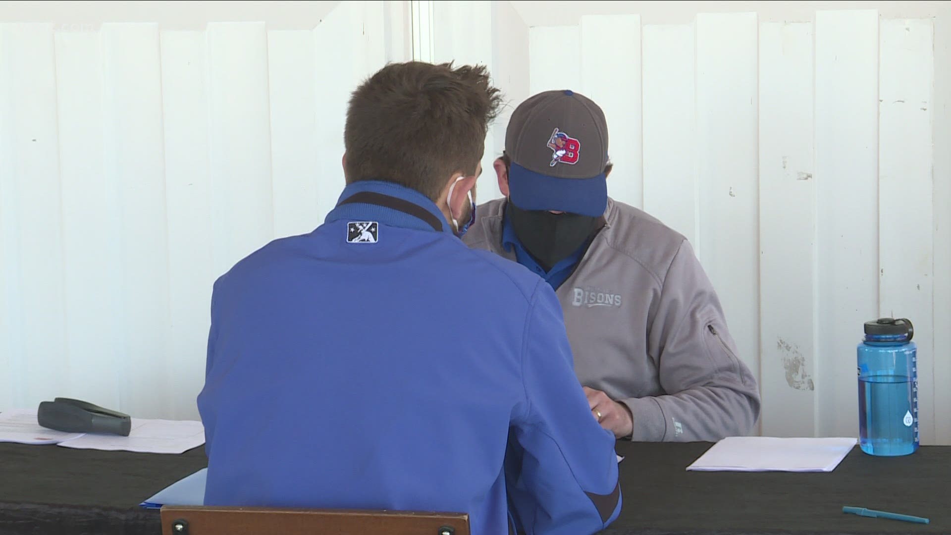 Interviews for seasonal employment at Sahlen Field took place Saturday at Canalside.
