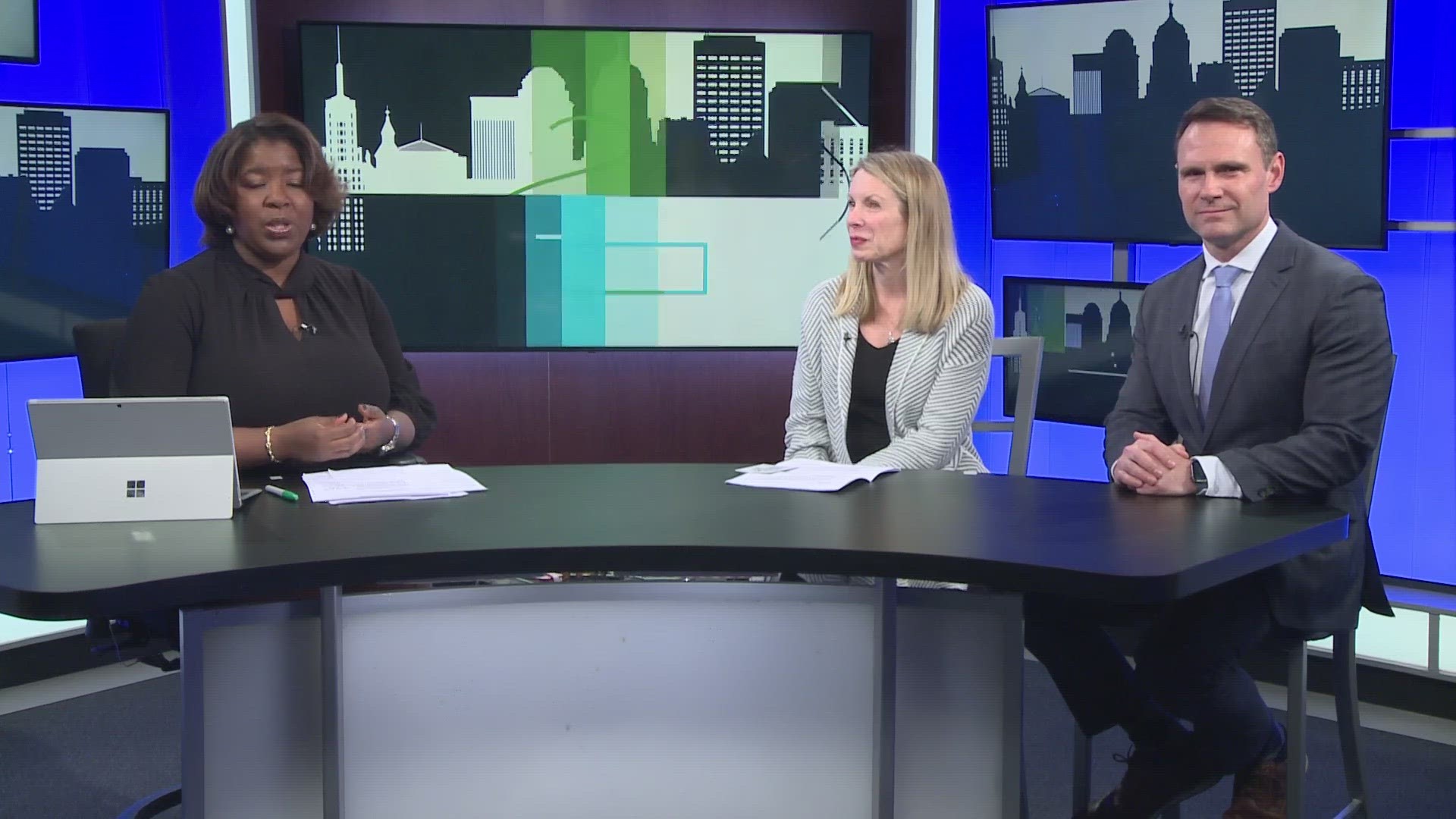 Melinda DuBois, executive director for Mental Health Advocates of WNY and Michael Ball, Vice President of Community Affairs at Highmark BCBS were on the Town Hall.
