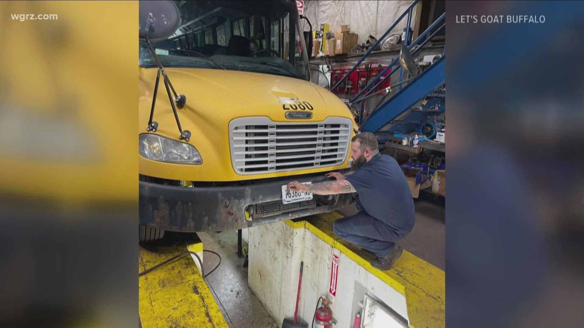 Let's Goat Buffalo posted on Facebook that a father and son duo at American Performance and Manufacturing in Amherst are giving the company a new bus.