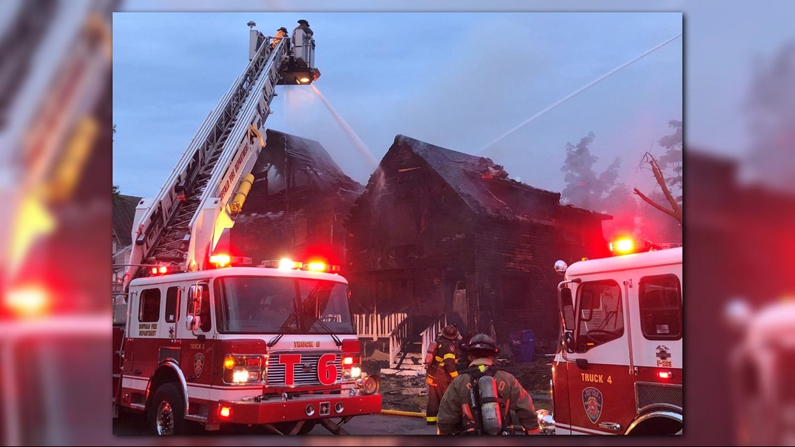 Fire destroys two homes on Buffalo's east side