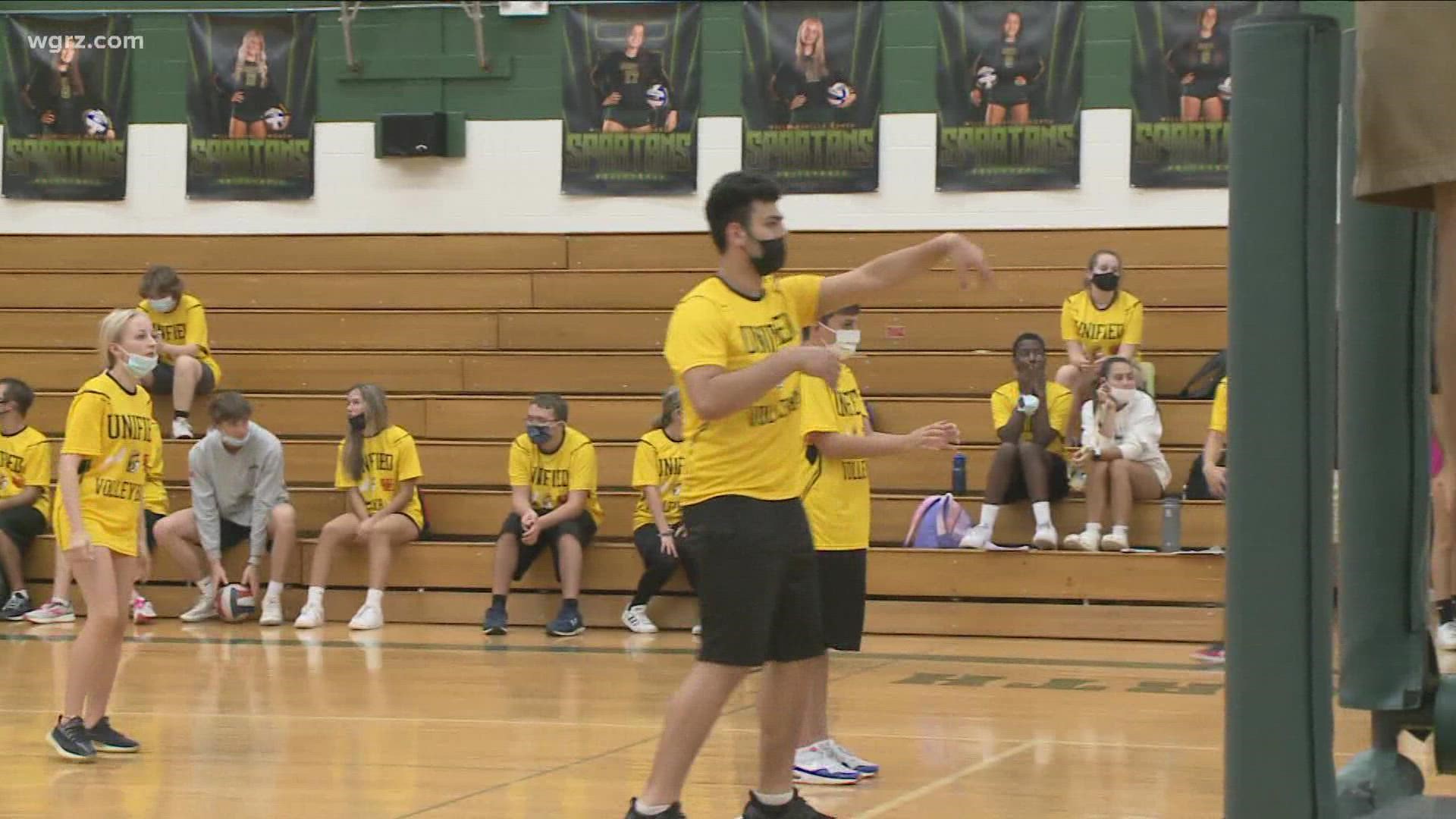 The Williamsville School District is expanding its unified sports program to include volleyball.