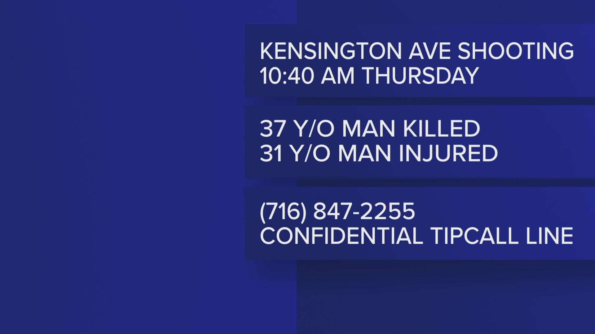 A 37-year-old man was declared dead at the scene, inside a home on the 900 block of Kensington Avenue. A 31-year-man is listed in stable condition.