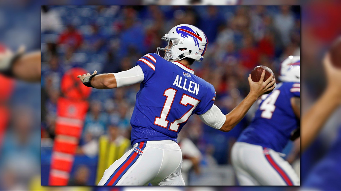 Buffalo Bills' Josh Allen Holds Jaguars' Jalen Ramsey By The Scruff