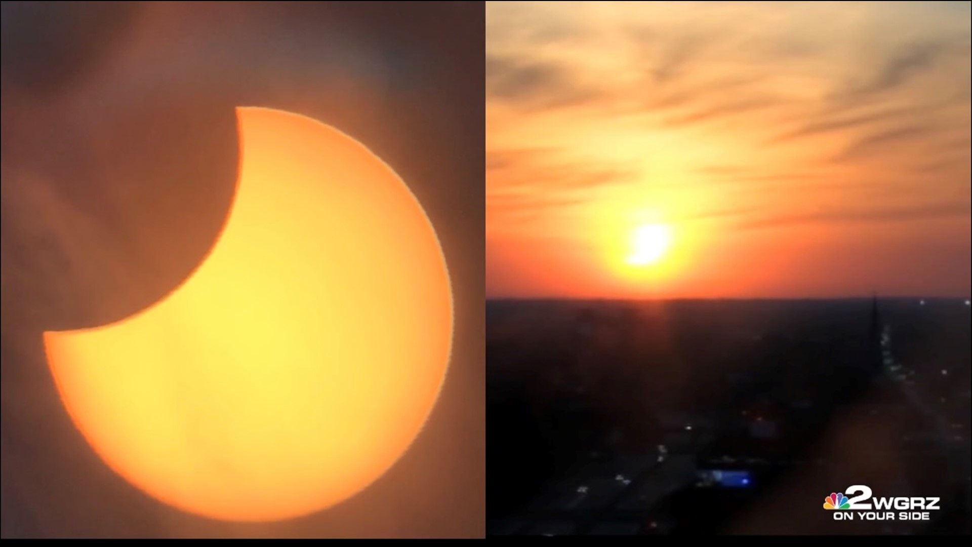Here's the local peak of the June 10, 2021 solar eclipse over Buffalo.