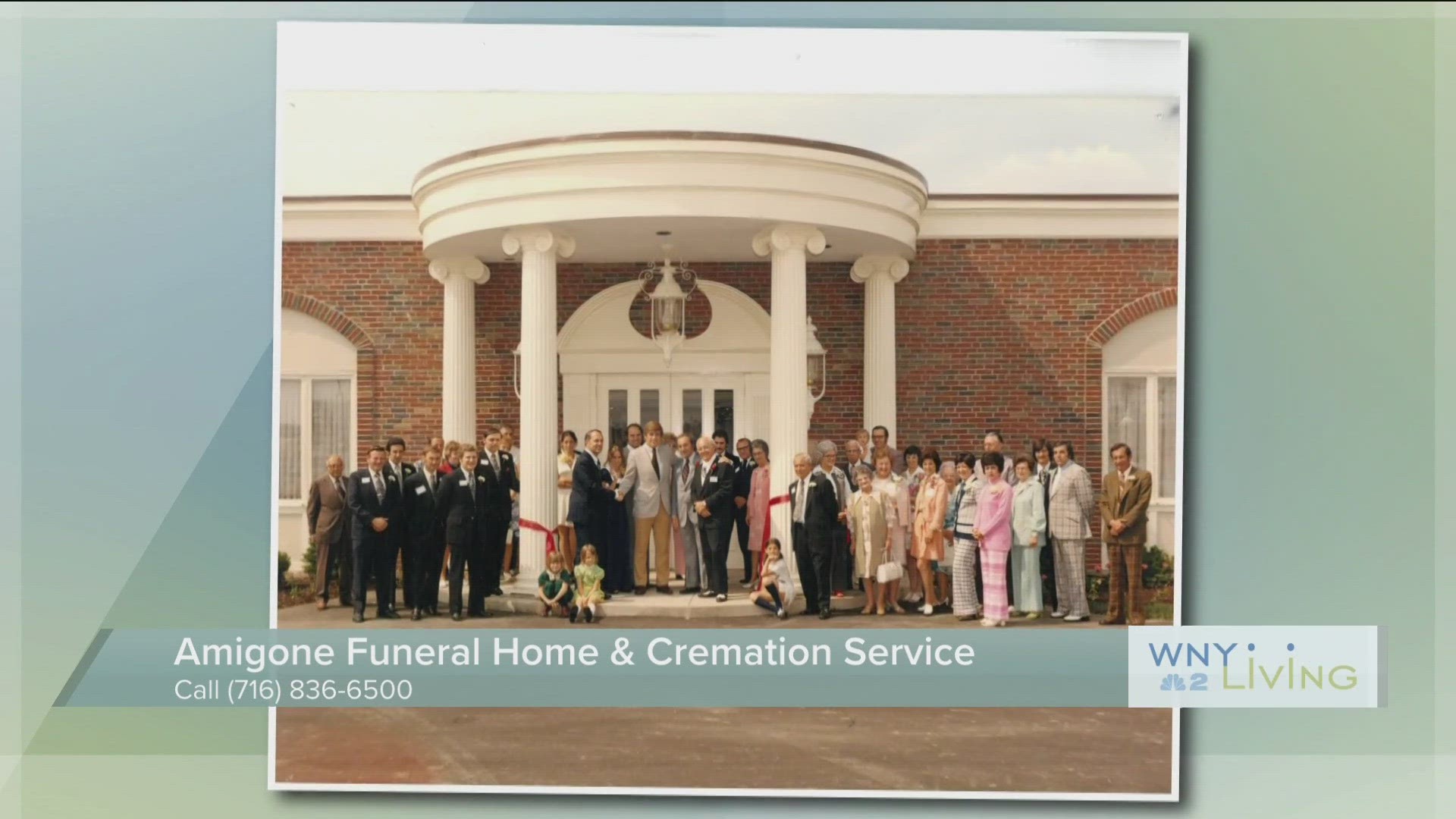 WNY Living - September 2 - Amigone Funeral Home & Cremation Service (THIS VIDEO IS SPONSORED BY AMIGONE FUNERAL HOME & CREMATION SERVICE)