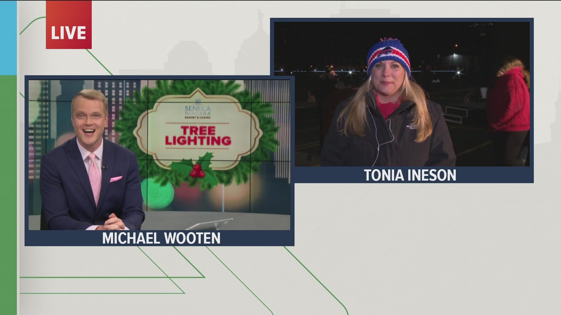Tonia Ineson with Seneca Gaming Corp. talks about what people can expect tonight  at the tree lighting ceremony