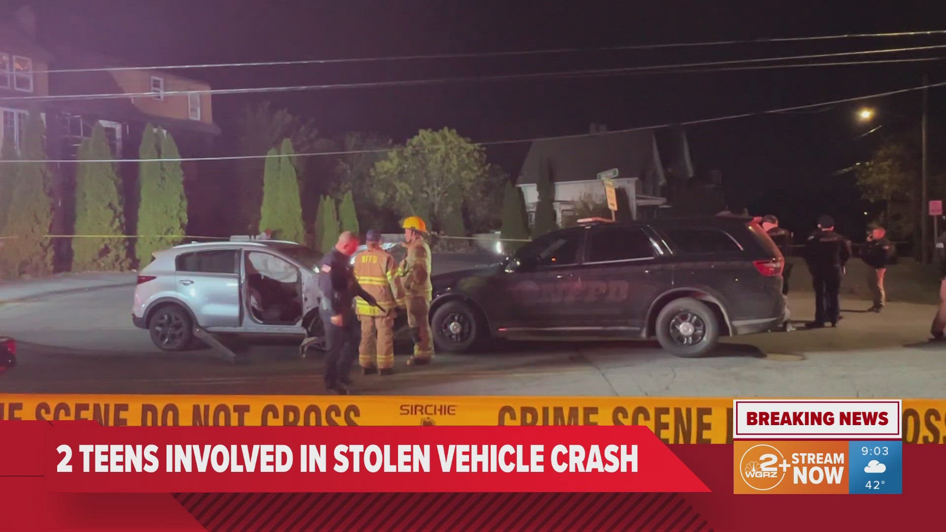 Two teens hospitalized following Niagara Falls police chase | wgrz.com