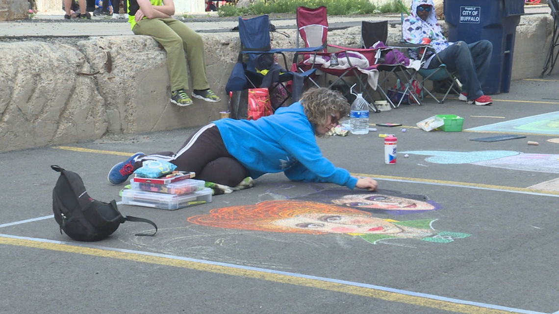 GALLERY Chalkfest Buffalo at Riverworks