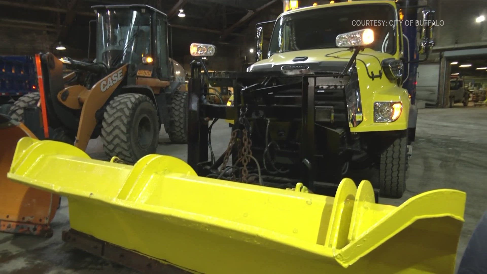 While the Thruway Authority still owns the snow plows, the City of Buffalo is responsible for normal operation of the plows, routine maintenance, and also repairs.