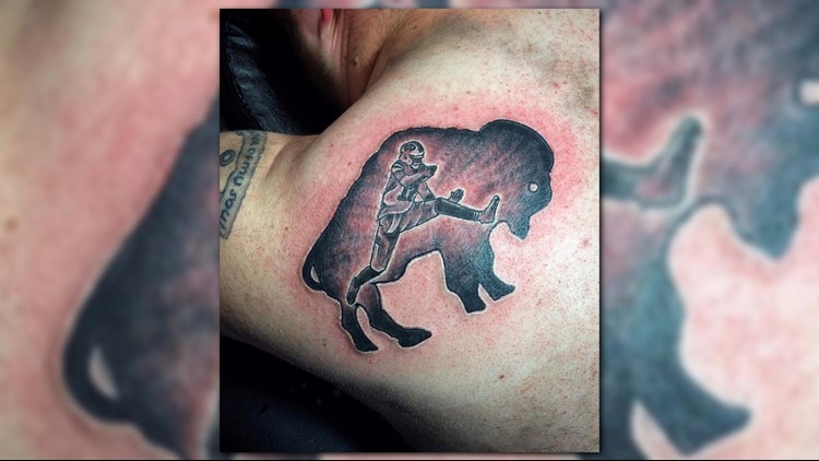 Most Horrible Buffalo Tattoo That Has Ever Been Tattooed