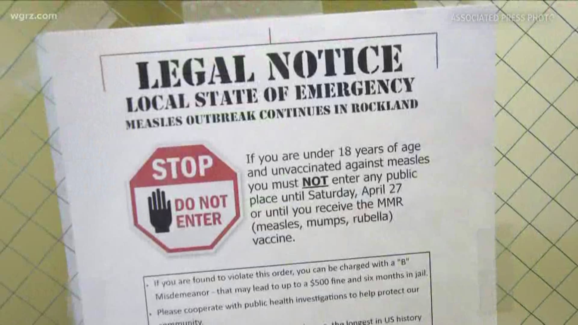 Measles Emergency In NY County: No Cases Here