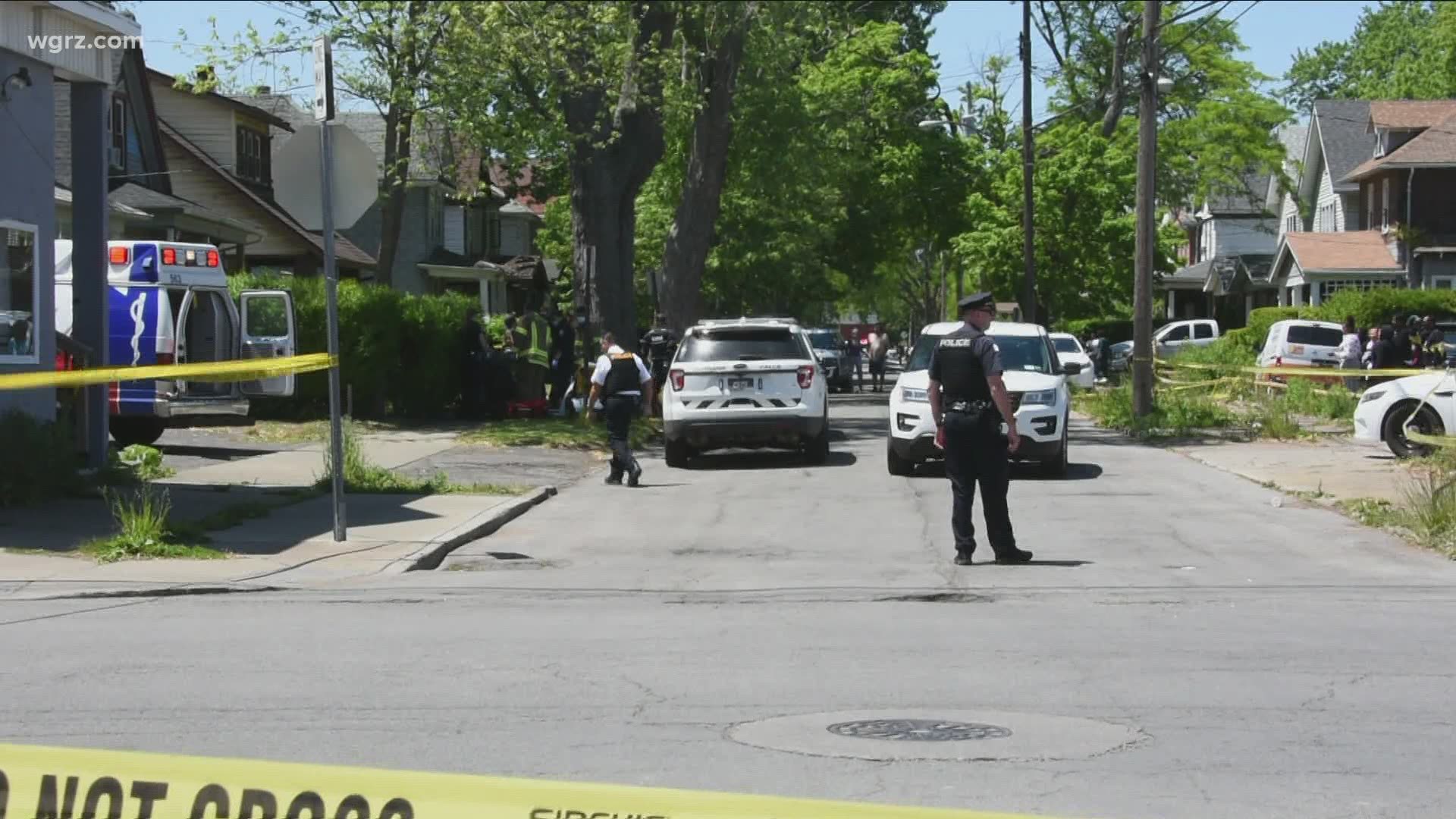 Niagara Falls police say a 28-year-old is dead after a shooting Sunday afternoon on Linwood Avenue near 18th street.