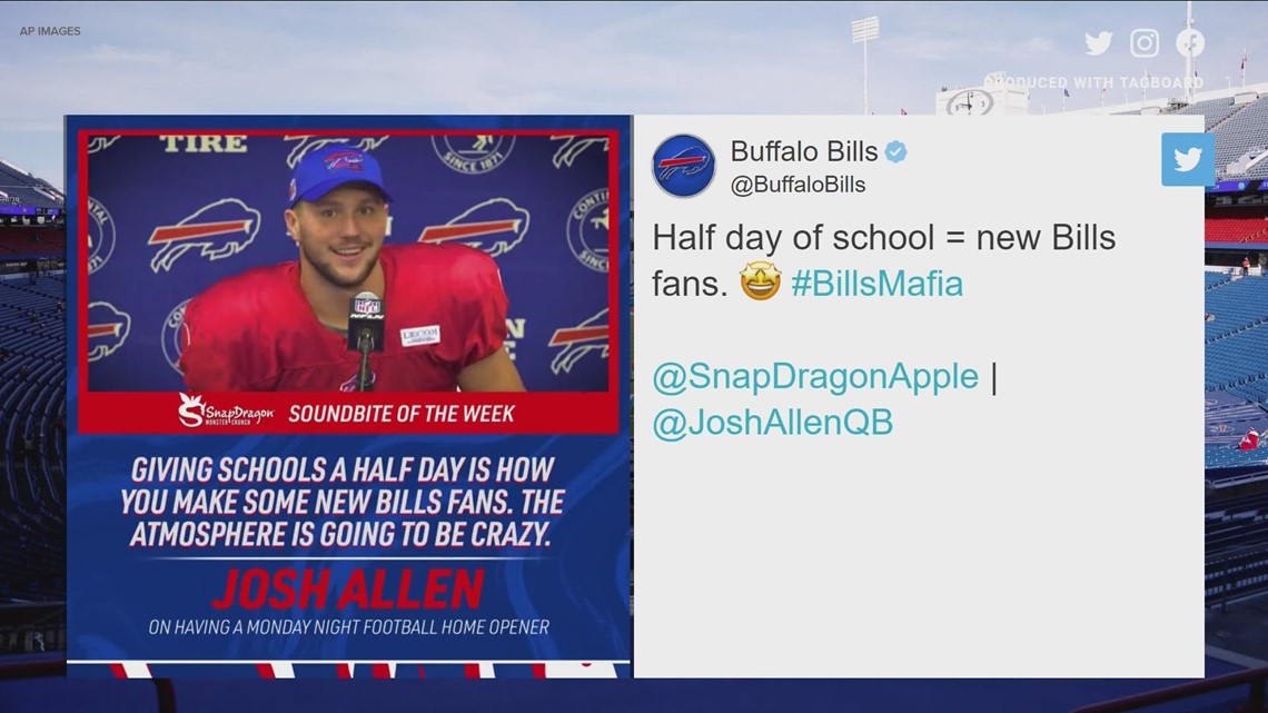 Schools near the Buffalo Bills' stadium will have a half day because of  Monday Night Football - ESPN