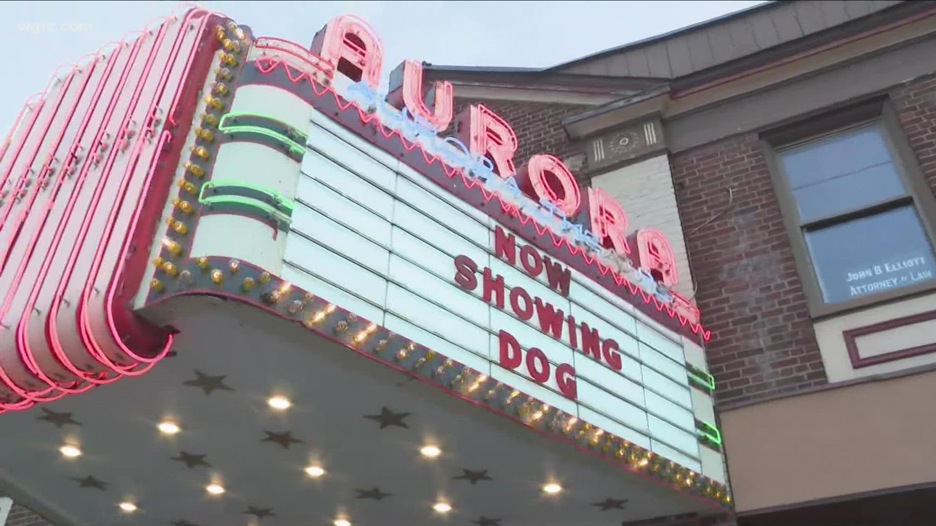 The Aurora Theatre and Popcorn Shop is back open Saturday, with the first showing since West Herr acquired the landmark.