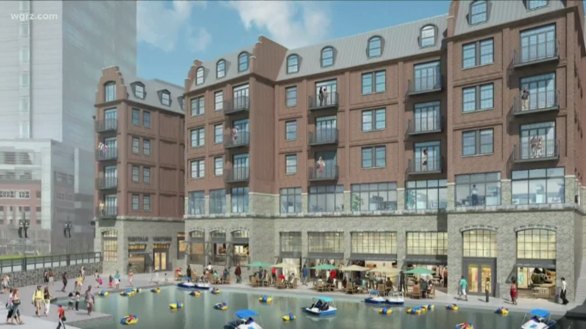 The plan is to build two mixed-use buildings in waterfront's South Aud Block.