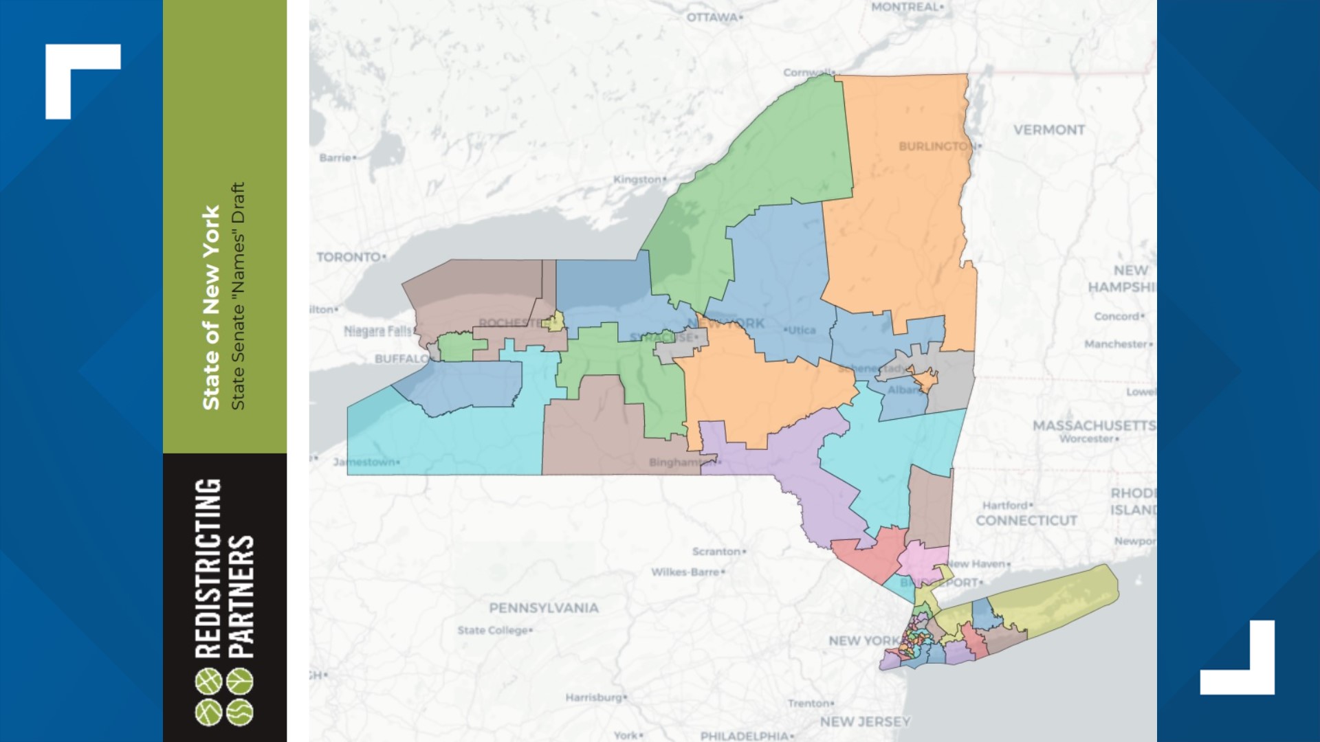 2 maps for potential U.S. congressional districts in New York revealed