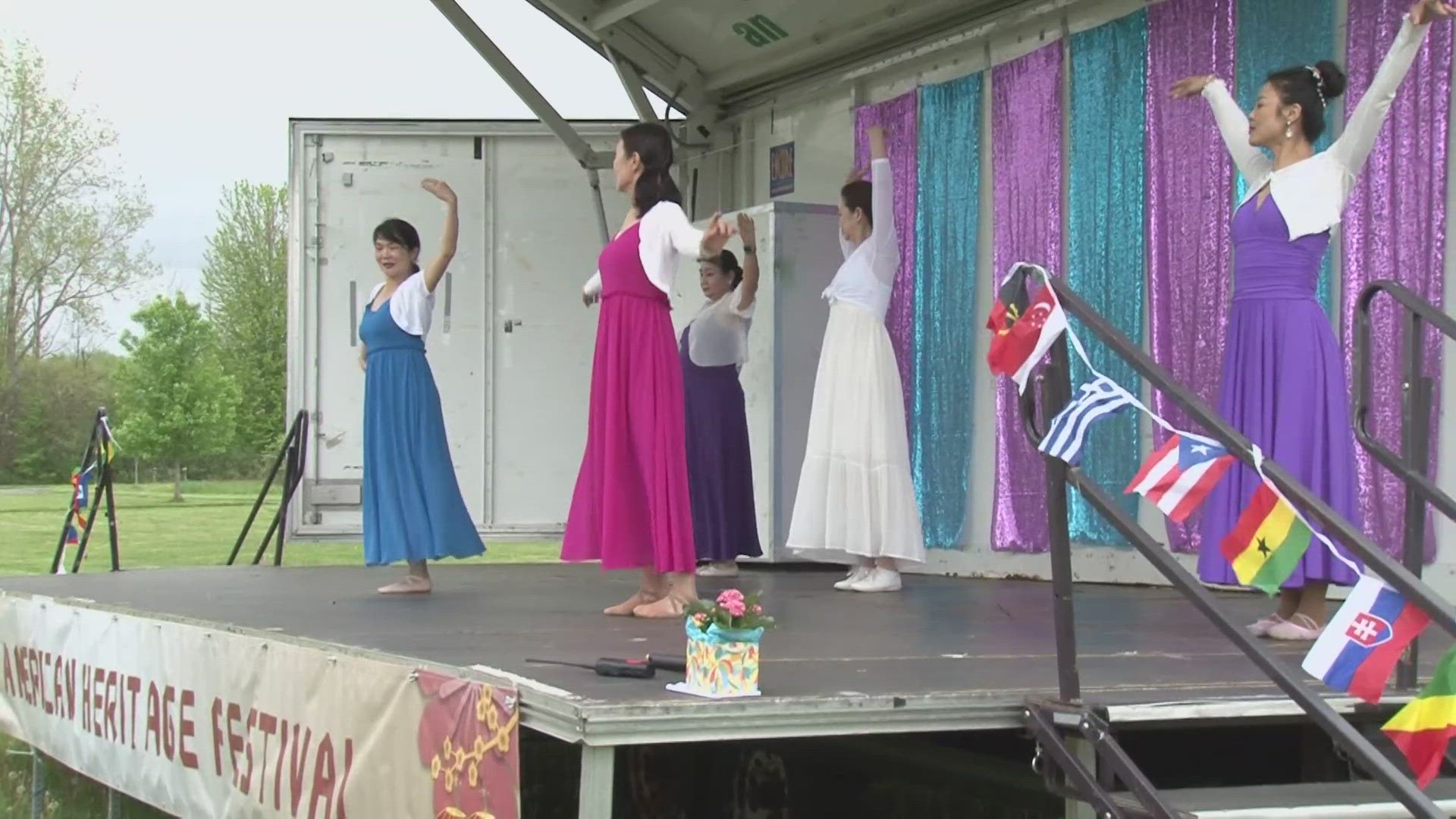 The festival was put on by the Asian American Cultural Alliance, it included traditional dancing and food. 