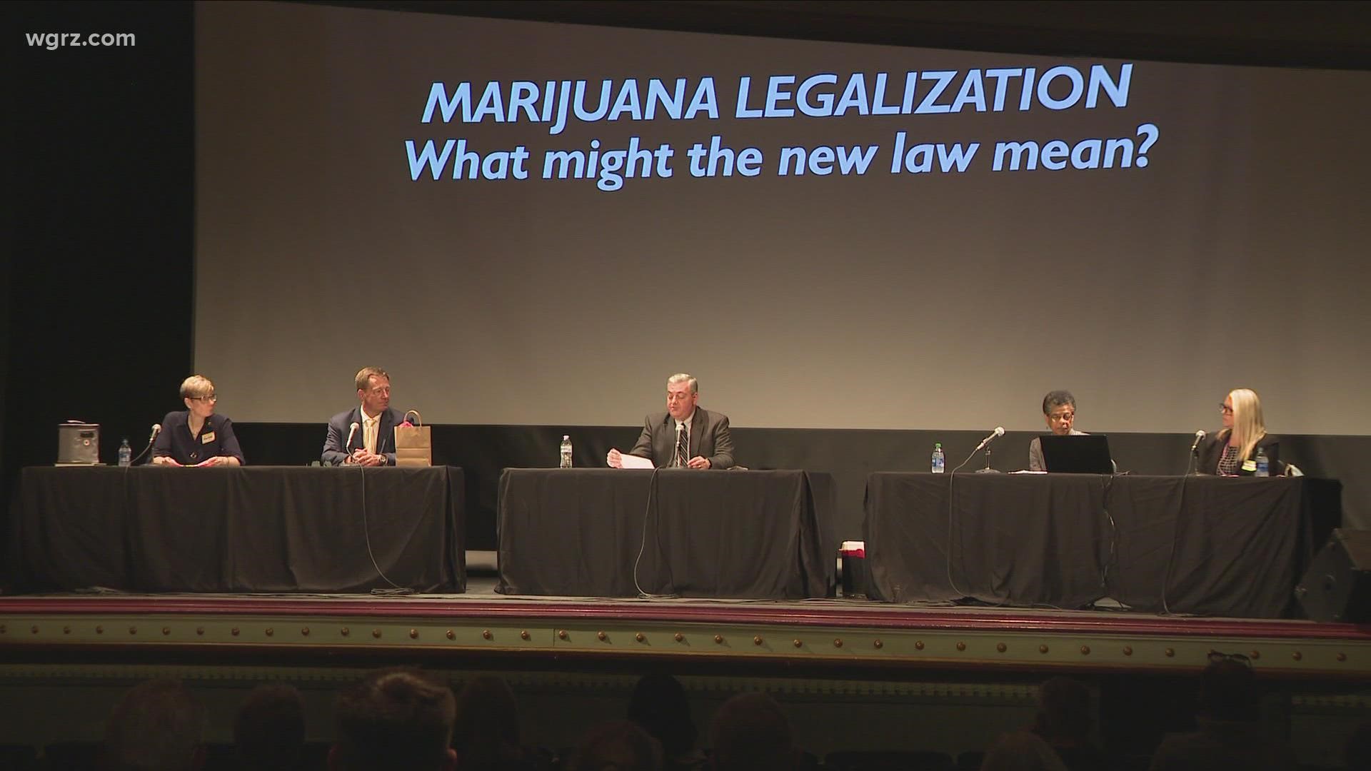 The five-member panel answered questions about the new law and what it will mean for the village. It was an informational session and encouraged collaboration.