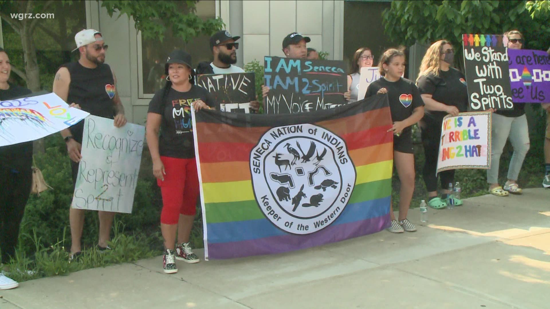 Organizers say they have been trying to convince the Seneca Nation Counsel to fly their pride flag for nearly 2 years.