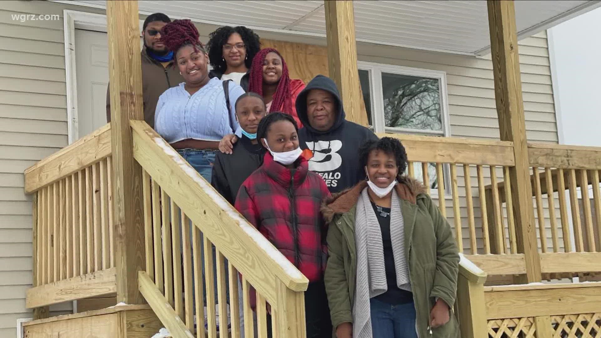 After a nearly two-year delay, Habitat for Humanity Buffalo dedicated the "House that Beer Built" on Saturday.