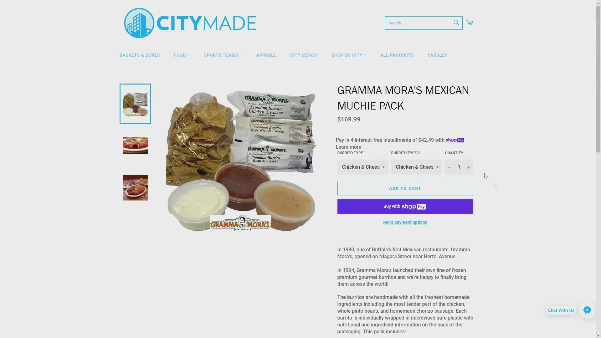 Gramma Mora's Mexican Munchie Pack shipping nationwide