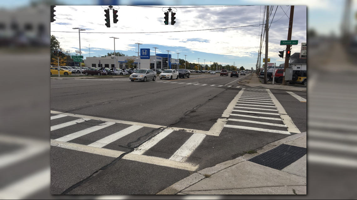Check of NYSDOT high visibility crosswalks along Niagara Falls Blvd