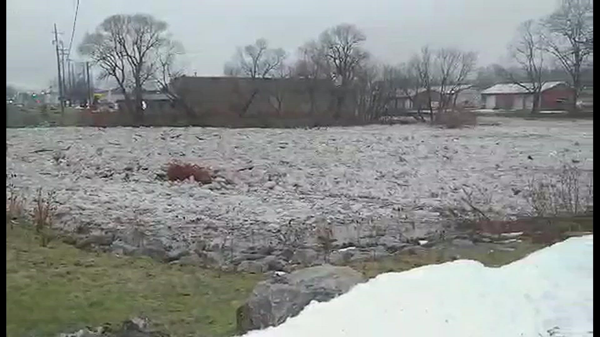 Dave Niedbala shot this flooding video at Harlem Road and Clinton Street bridge.