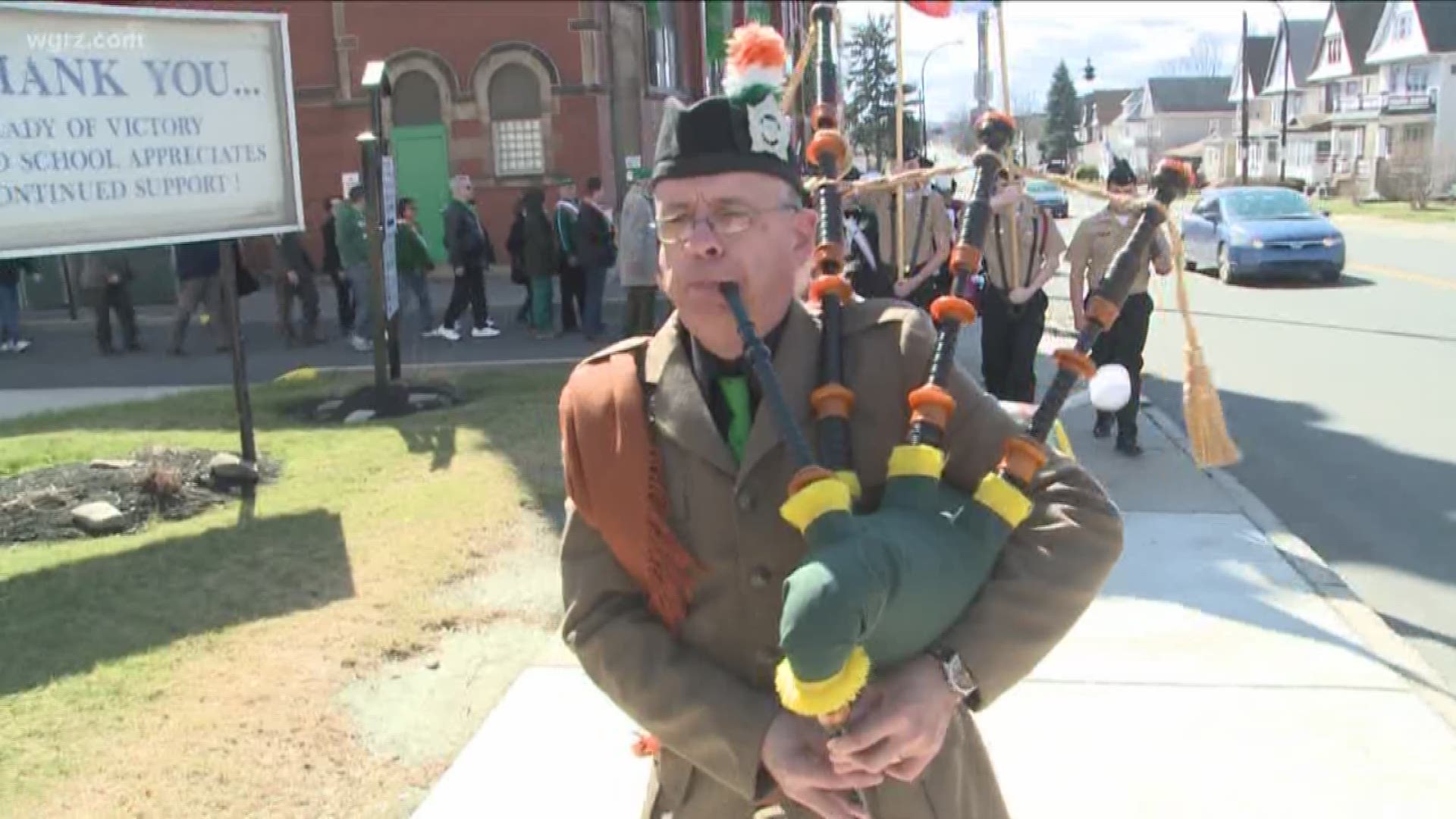 In Lackawanna, the city is hosting the shortest St. Patrick's Day Parade, now in its 73rd year.
