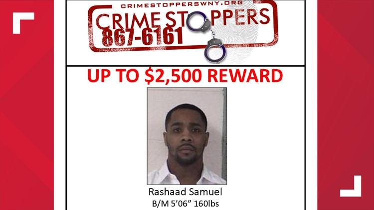 Crime Stoppers Wny Offering Reward For Information Leading To The Arrest Of Rashaad Samuel