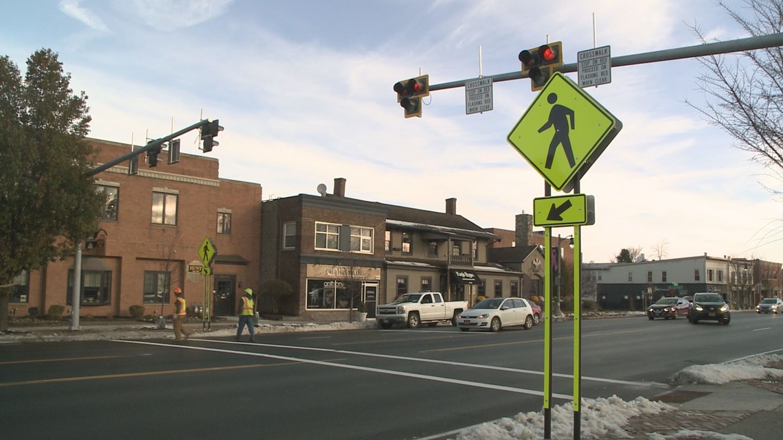 HAWK signal installed on Main Street in Williamsville