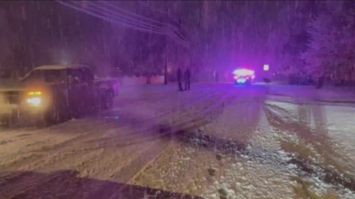 Slippery Driving Causes Crash Into Pole | Wgrz.com