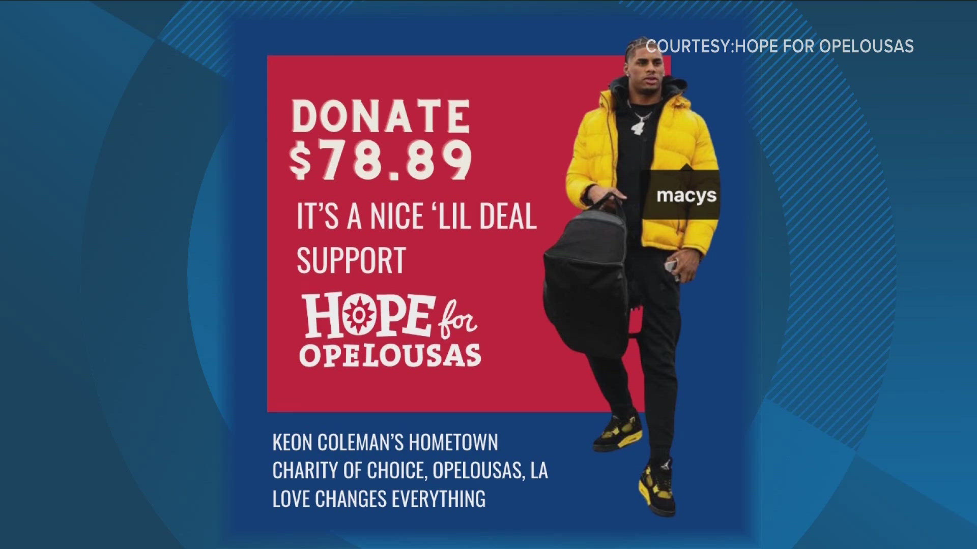 To help welcome wide receiver Keon Coleman to the Buffalo bills, fans are showing support for a charity close to his heart.