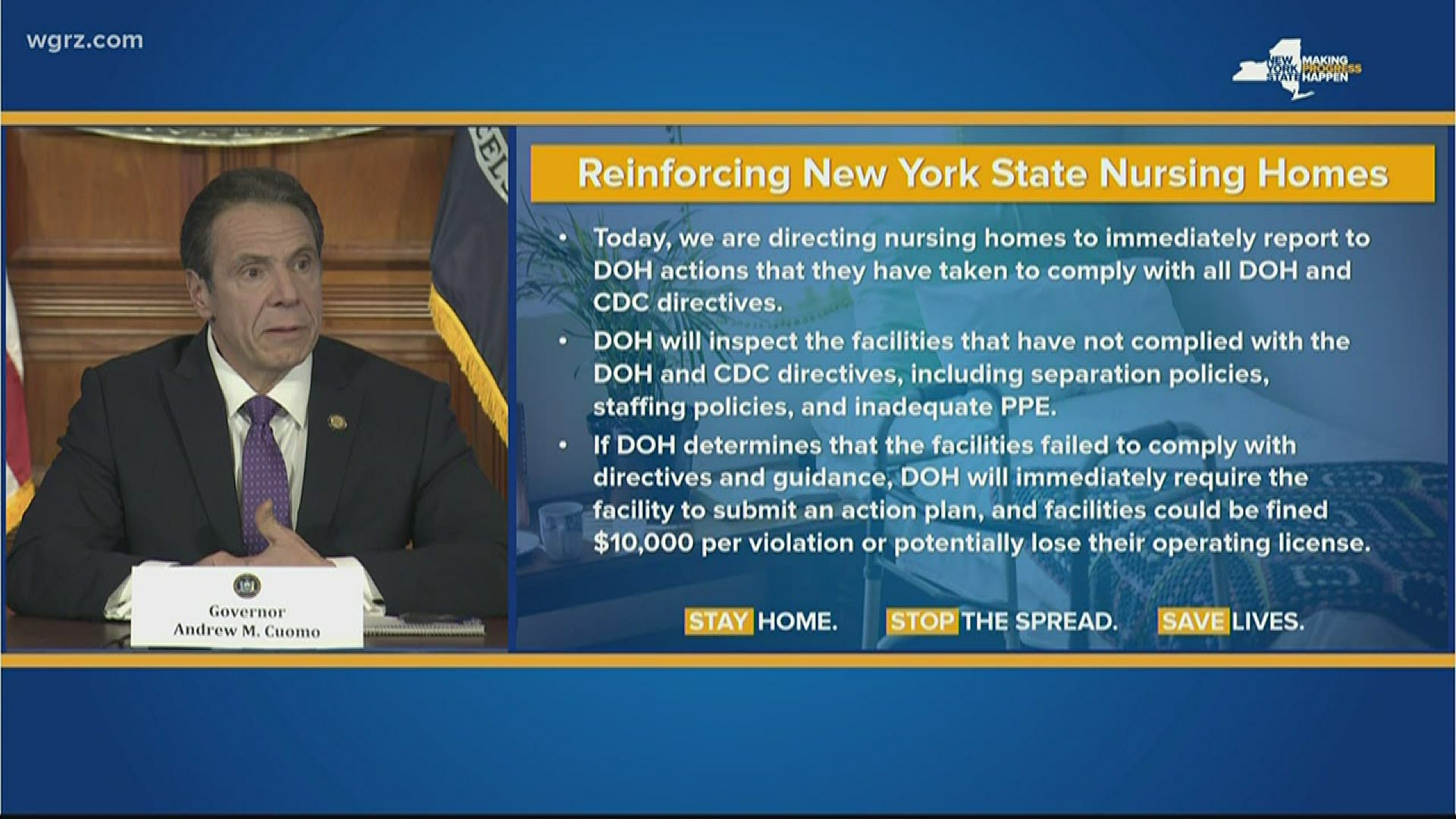 Gov. Cuomo: Nursing homes are our top priority; launches investigation with NYS DOH & AG's office