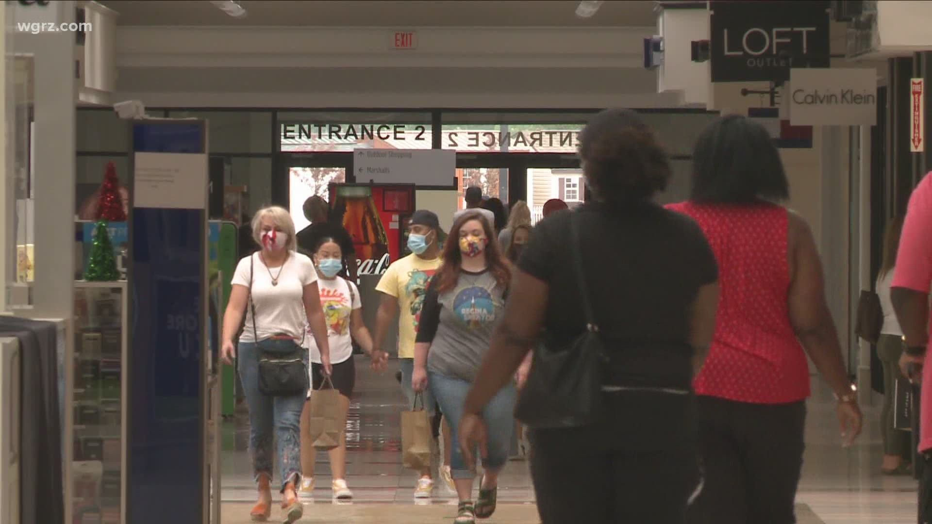 It's the first weekend shoppers have been able to spend the day at the mall in months. Malls here in Western New York officially re-opened yesterday.