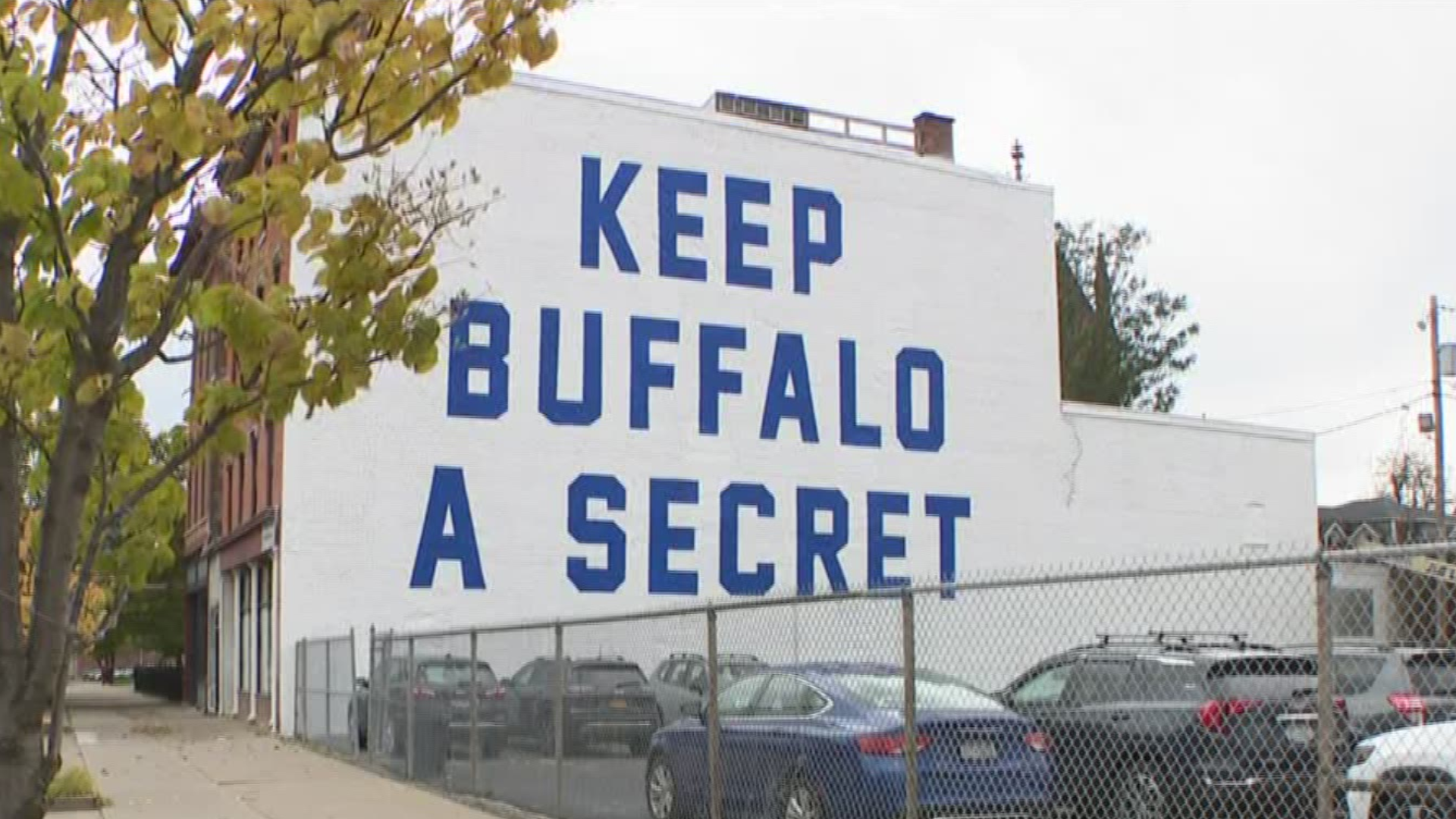 NEW "KEEP BUFFALO A SECRET" MURAL
