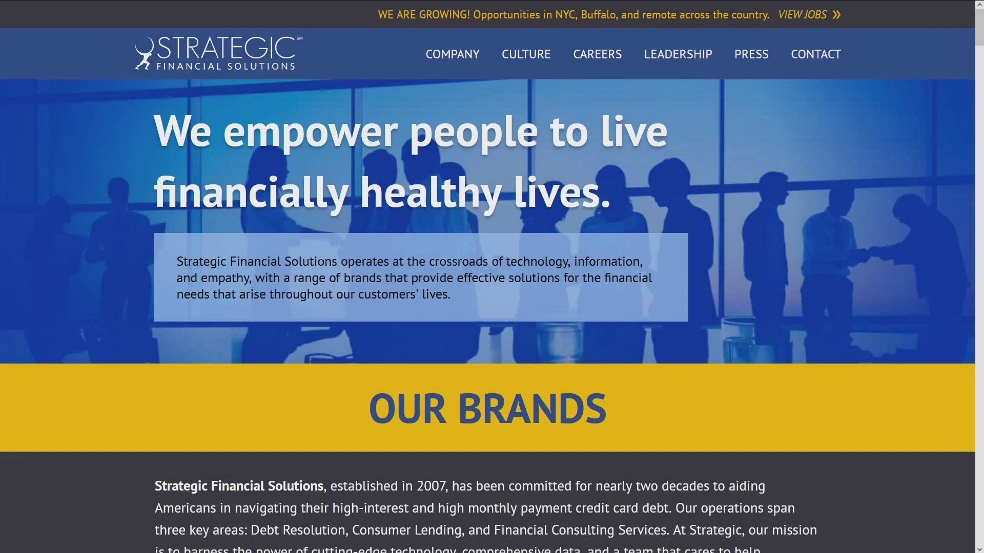 StratFS, LLC, which has offices in Buffalo, is accused of charging consumers illegal fees.