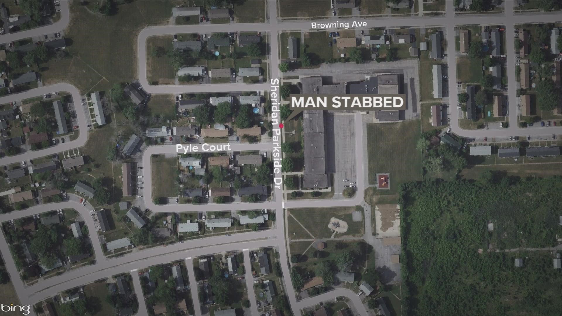 Police believe the victim was walking near Sheridan Parkside Drive and Pyle Court around 9:15 p.m. when he was attacked.