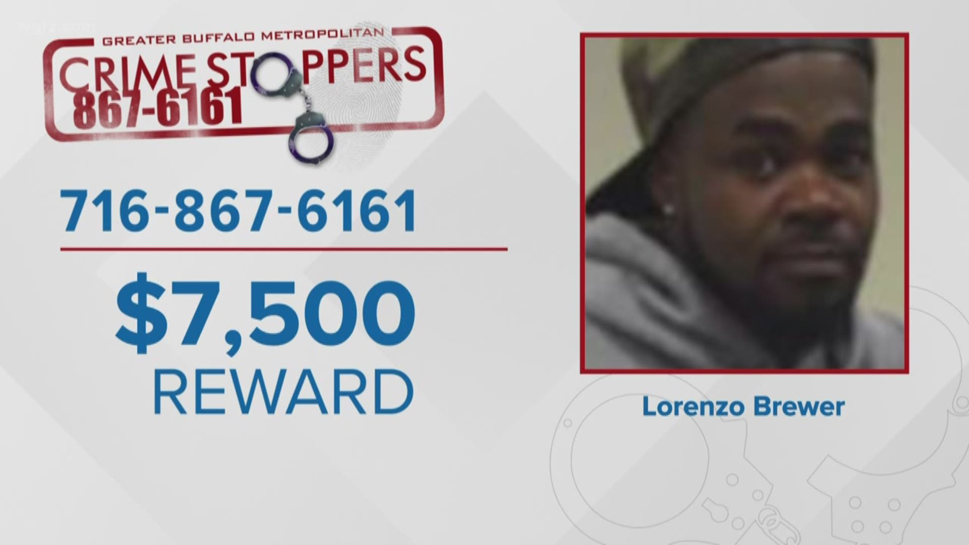 Up to $7,500 is being offered for information leading to the arrest of whomever shot and killed Lorenzo Brewer on Inter Park Avenue on September 29.