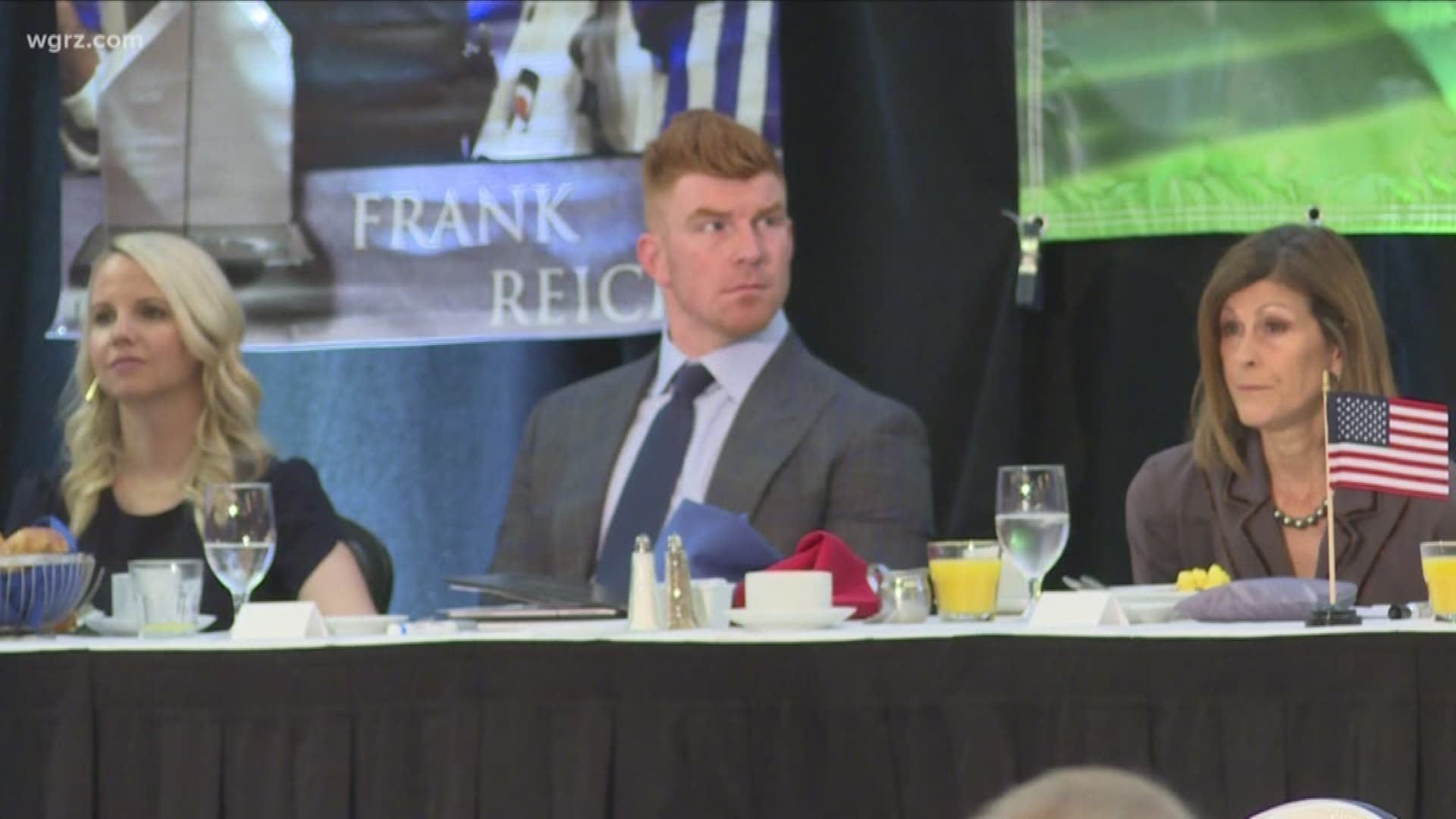 Bengals Quarterback Andy Dalton received the Call to Courage Award after money poured into his foundation and he gave part of that money to Roswell Park Comprehensive Cancer Center.
