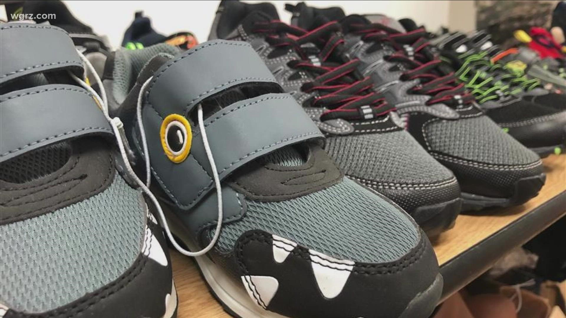 Pastor Tyrone Hall of Olean's Church Without Walls is once again organizing a new sneaker giveaway for kids in need in Olean and surrounding communities.