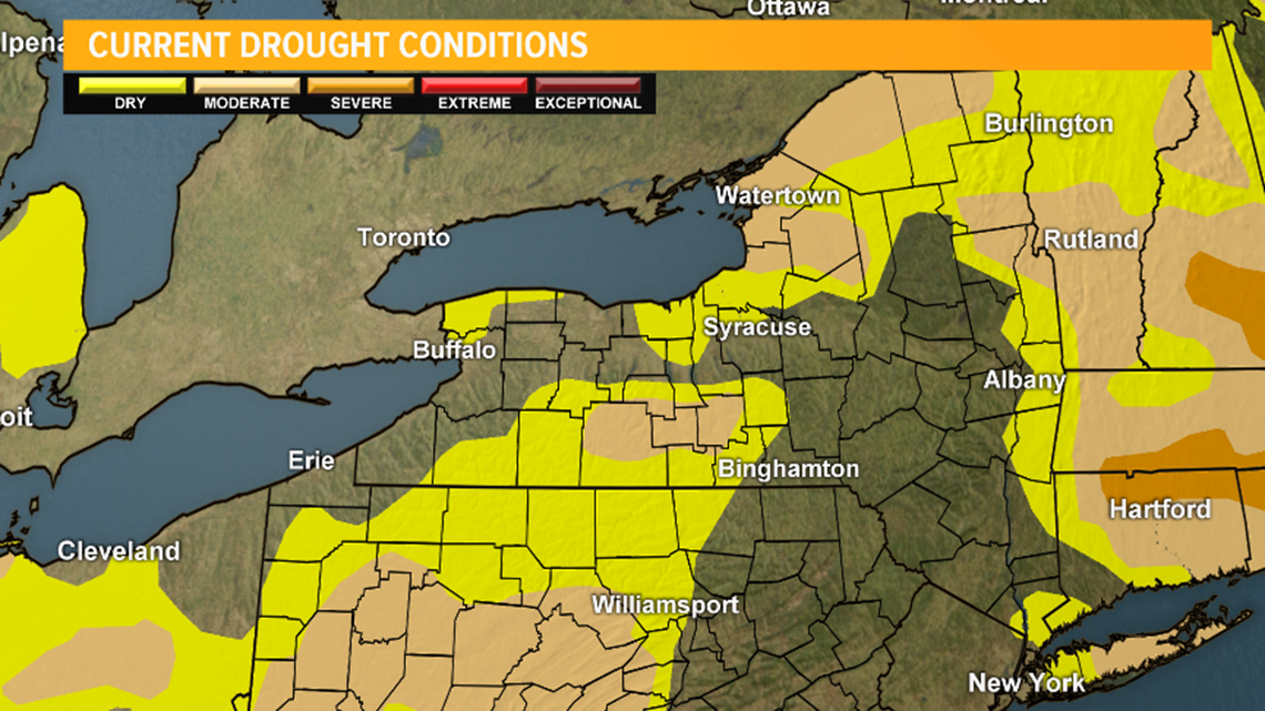 Dry soil conditions expand across Western New York