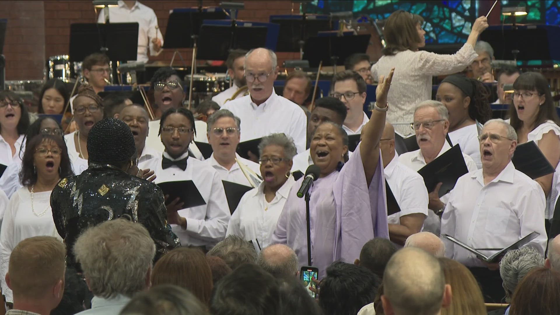 More than 100 people from the Buffalo United Community Choir took the stage, highlighting the great works of Black composers.