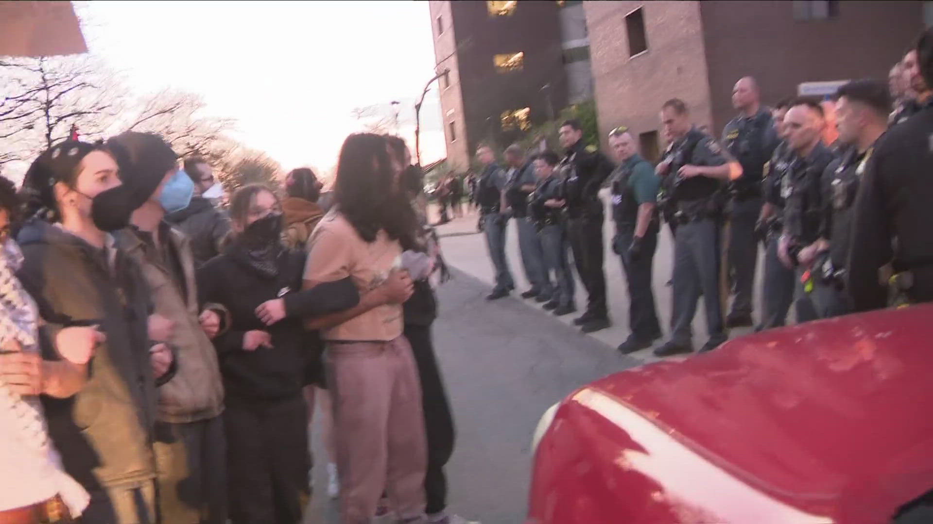 UB students and others arrested on campus for protesting the war on Gaza