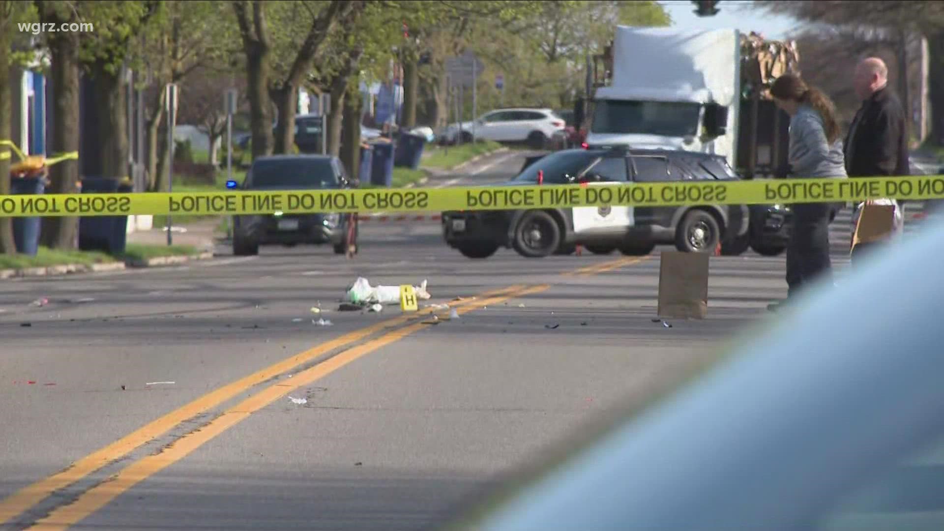 Police were told about a man lying in the road just before 5-45 this morning at south transit street and Nichols street.  Police say he was dead when they got there.
